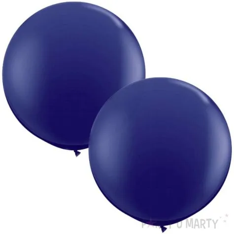 balony okragle fioletowe ciemne qualatex 36 2 szt