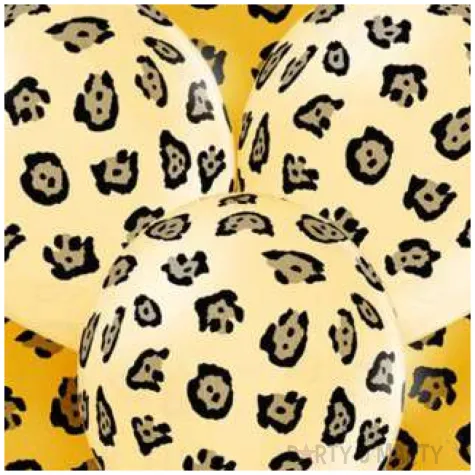 balony panterka metalik mix belbal 12 6 szt