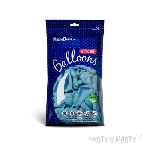 balony pastel blekitne 12 strong 100 szt
