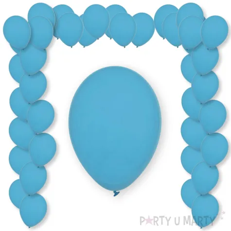 balony pastel blue decomex blekitny 9 100 szt