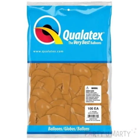 balony pastel brazowy qualatex 11 100 szt