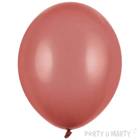 balony pastel burgundowy strong 12 100 szt