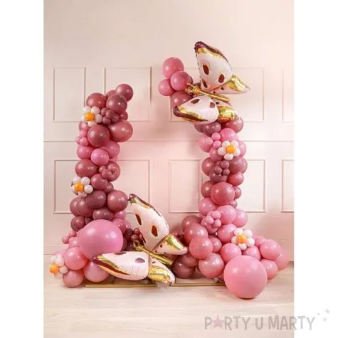 balony pastel burgundowy strong 9 100 szt