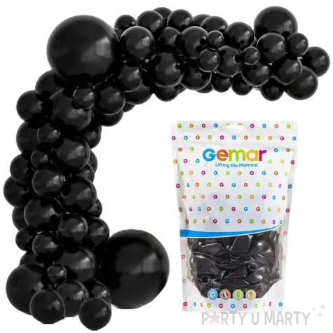 balony pastel czarny gemar 5 100 szt