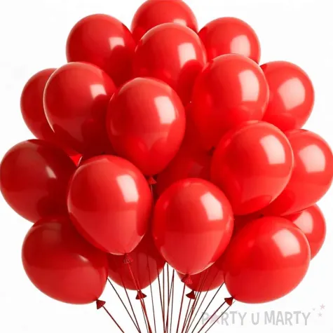 balony pastel czerwone 10 strong 50 szt