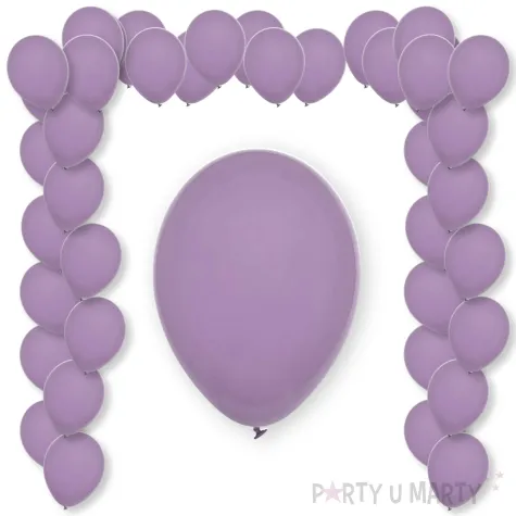 balony pastel dusty rose decomex fioletowy 9 100 szt