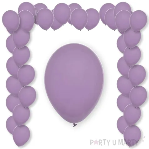 balony pastel dusty rose decomex fioletowy jasny 11 100 szt