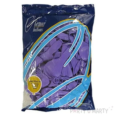 balony pastel fioletowe gemar 10 100 szt