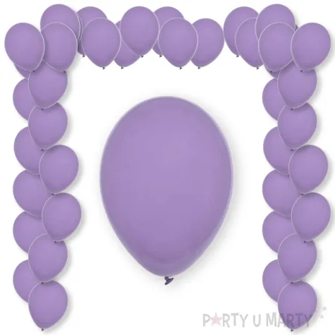 balony pastel floral decomex fioletowy 11 100 szt