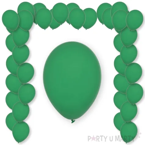 balony pastel forest green decomex zielony 11 100 szt