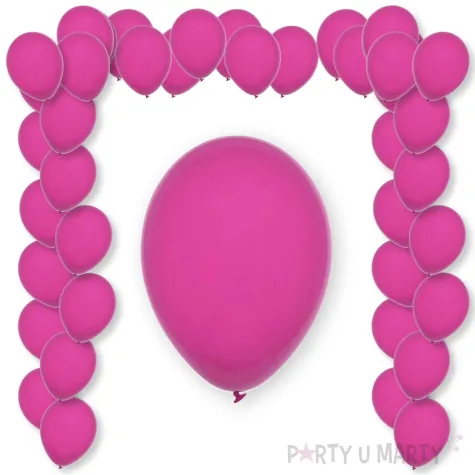 balony pastel fuchsia decomex rozowy 9 100 szt