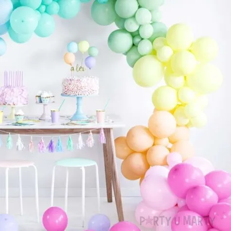 balony pastel fuksja strong 9 100 szt