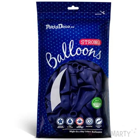 balony pastel granatowe 9 strong 100 szt