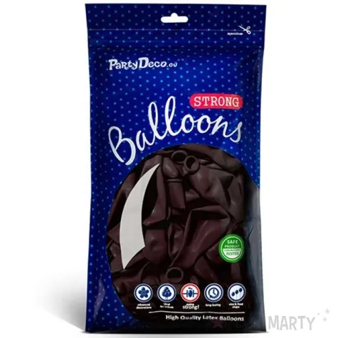 balony pastel kasztanowy 10 strong 50 szt