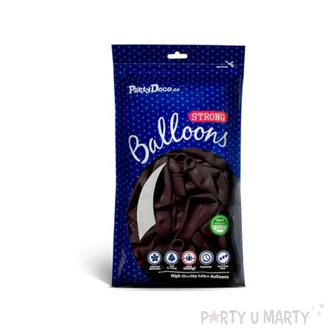 balony pastel kasztanowy 12 strong 10 szt