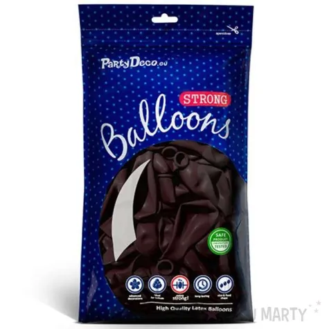 balony pastel kasztanowy 9 strong 100 szt