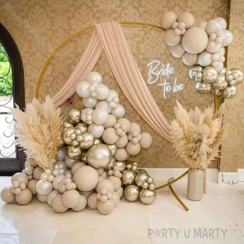 balony pastel kawowy gemar 19 25 szt