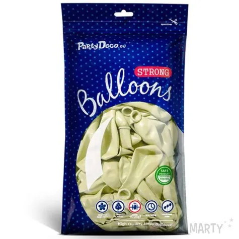 balony pastel kremowe 10 strong 50 szt