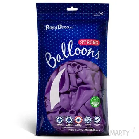 balony pastel lawendowe 10 strong 50 szt