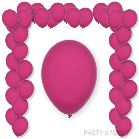 balony pastel magenta decomex rozowy 11 100 szt