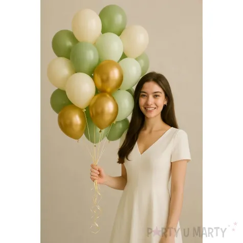 balony pastel metalik mix 12 20 szt