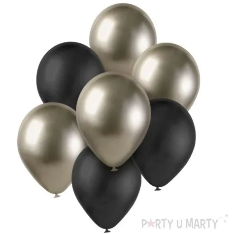 balony pastel metalik mix prosecco czarny godan 12 7 szt