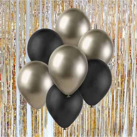 balony pastel metalik mix prosecco czarny godan 12 7 szt