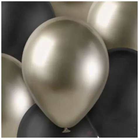 balony pastel metalik mix prosecco czarny godan 12 7 szt
