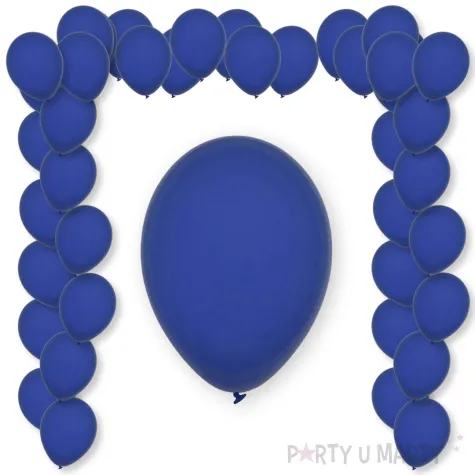 balony pastel midnight blue decomex granatowy 11 100 szt