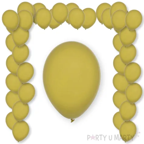 balony pastel mustard decomex musztardowy 11 100 szt