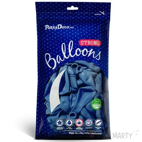balony pastel niebieskie 10 strong 100 szt