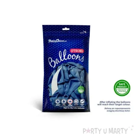 balony pastel niebieskie 9 strong 100 szt