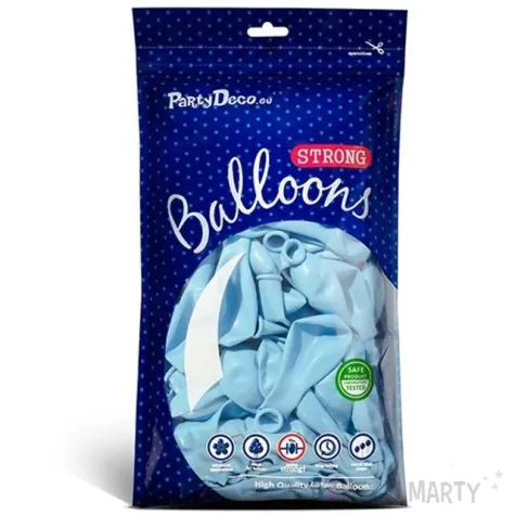 balony pastel niebieskie jasne strong 5 100 szt