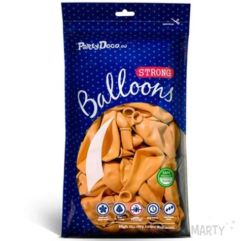 balony pastel pomaranczowe 9 strong 100 szt