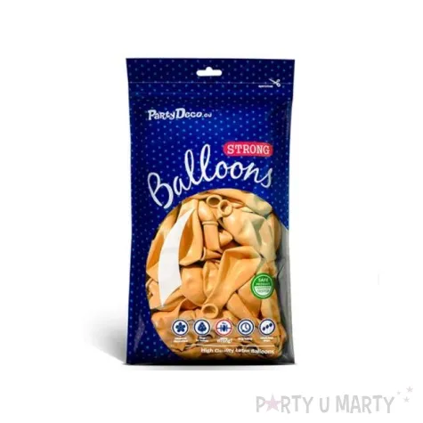 balony pastel pomaranczowe jasne 12 strong 100 szt