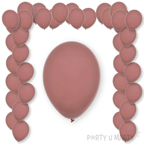 balony pastel rose wood decomex rozowy 11 100 szt