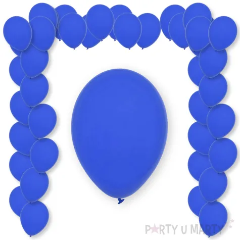 balony pastel royal blue decomex niebieski 9 100 szt
