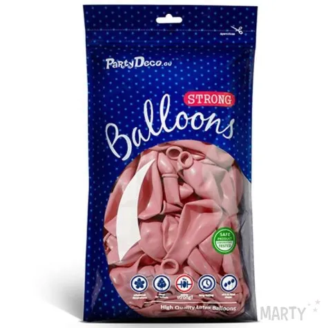 balony pastel rozowe jasne 10 strong 100 szt