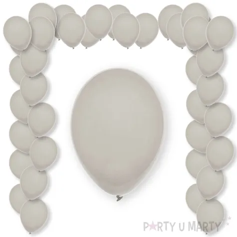 balony pastel sand decomex szary piaskowy 9 100 szt