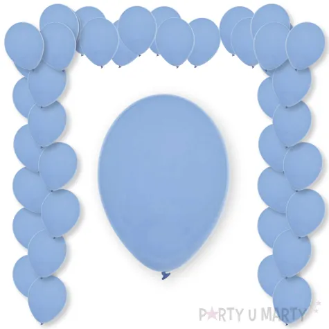 balony pastel sky blue decomex blekitny 11 100 szt