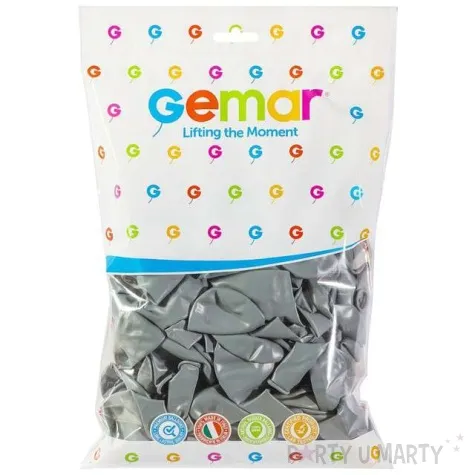 balony pastel szare gemar 12 100 szt