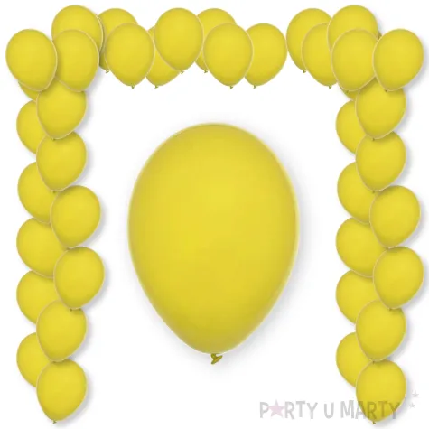 balony pastel yellow decomex zolty 9 100 szt