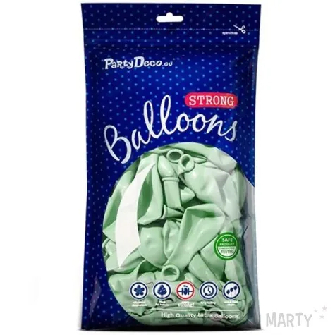 balony pastel zielone pistajcowe strong 12 50 szt