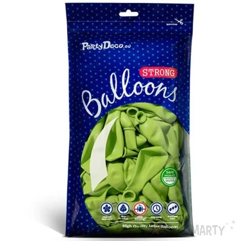 balony pastel zielony limonkowy 10 strong 50 szt