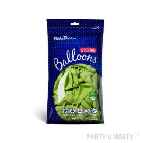 balony pastel zielony limonkowy 12 strong 100 szt