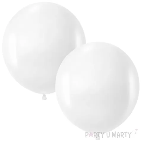 balony pastelowe bialy partypal 18 2 szt