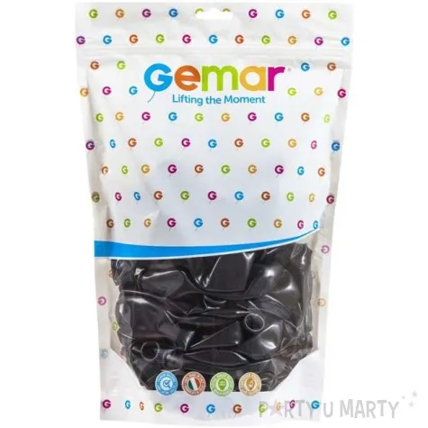 balony pastelowe czarny gemar 13 50 szt