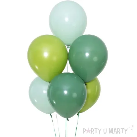 balony pastelowe gleboka zielen partypal 12 100 szt