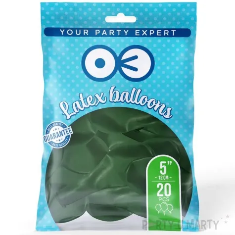 balony pastelowe gleboka zielen partypal 5 20 szt