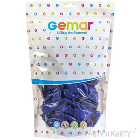 balony pastelowe granatowy gemar 13 50 szt